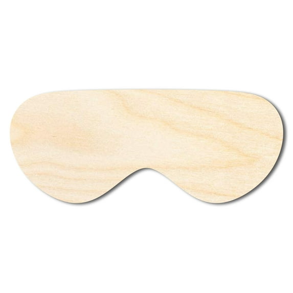 Unfinished Wood Goggles Shape - Craft - up to 46" 6" / 1/2"
