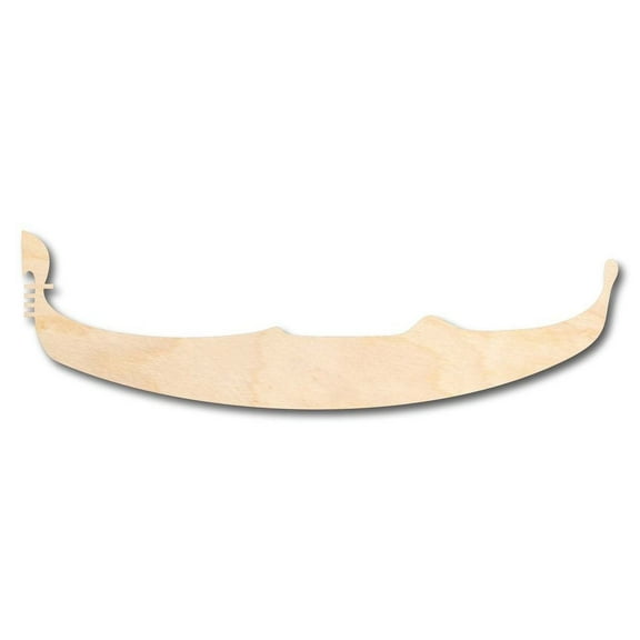Unfinished Wood Gondola Wood Shape - Venice Italy - Craft - up to 46" DIY 3" / 1/2"