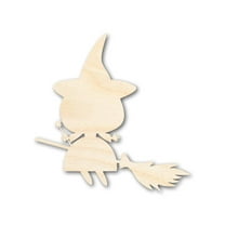 Unfinished Wood Good Witch Shape - Craft - up to 46" 7" / 1/8"