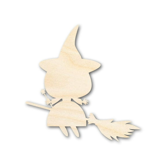 Unfinished Wood Good Witch Shape - Craft - up to 46" 7" / 1/8"