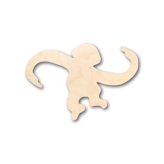 Unfinished Wood Goofy Monkey Shape - Craft - up to 46" DIY 10" / 1/8"