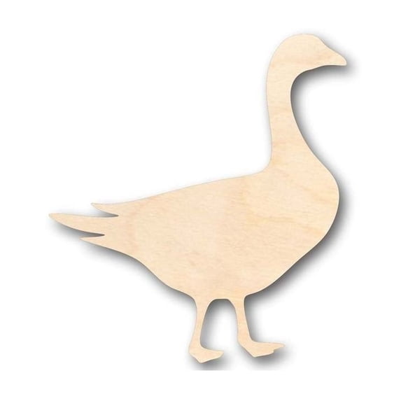 Unfinished Wood Goose Shape - Animal - Wildlife - Craft - up to 46" DIY 12" / 1/2"