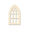 thumbnail image 1 of Unfinished Wood Gothic Window Shape 24" / 1/4", 1 of 4