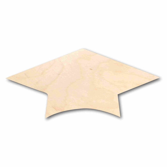 Unfinished Wood Graduation Cap Silhouette - Craft- up to 46" DIY 20" / 1/4"