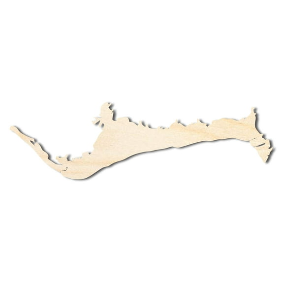 Unfinished Wood Grand Bahama Island Country Shape - Caribbean Craft - up to 46" DIY 24" / 1"