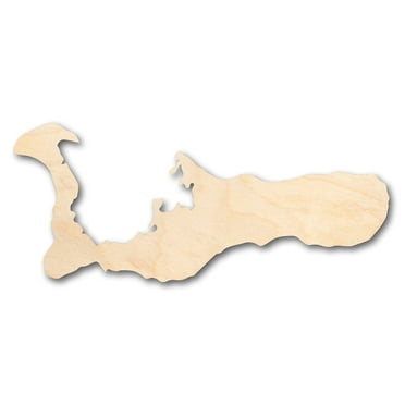 Unfinished Wood Grand Cayman Islands Shape - Craft - up to 46" DIY 3" / 1/8"