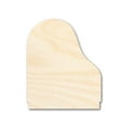 thumbnail image 1 of Unfinished Wood Grand Piano Shape - Craft - up to 46" DIY 16" / 3/4", 1 of 4