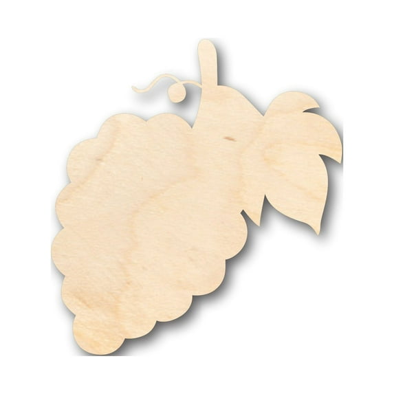 Unfinished Wood Grapes Bunch Garden Shape - Craft - up to 46" DIY 6" / 1/2"