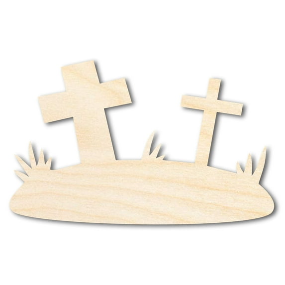 Unfinished Wood Graveyard Shape - Craft - up to 36" 46" / 3/4"