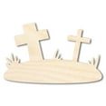 thumbnail image 1 of Unfinished Wood Graveyard Shape - Craft - up to 46" 10" / 1/8", 1 of 5
