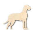 thumbnail image 1 of Unfinished Wood Great Dane Dog Shape - Craft - up to 46" DIY 16" / 1", 1 of 3
