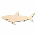 thumbnail image 1 of Unfinished Wood Great White Shark Silhouette - Craft- up to 46" DIY 5" / 1/4", 1 of 3