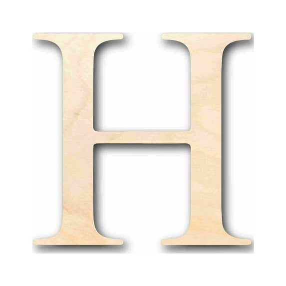 Unfinished Wood Greek letter Eta Silhouette - Craft- up to 46" DIY 46" / 1/2"