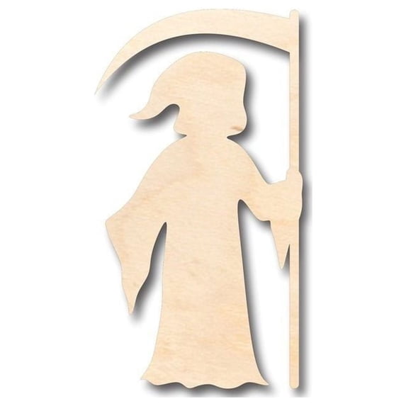 Unfinished Wood Grim Reaper Shape - Death - Craft - up to 46" DIY 42" / 3/4"