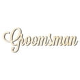 thumbnail image 1 of Unfinished Wood Groomsman Shape - Word Craft - up to 46" 16" / 3/4", 1 of 5