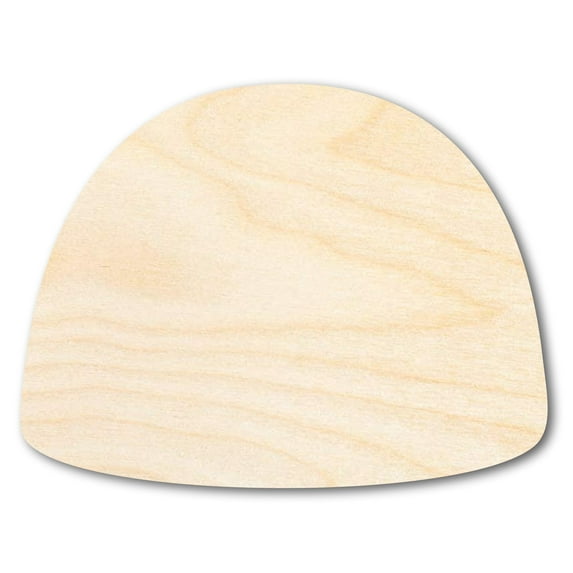 Unfinished Wood Gumdrop Shape - Craft - up to 46" 8" / 1/2"
