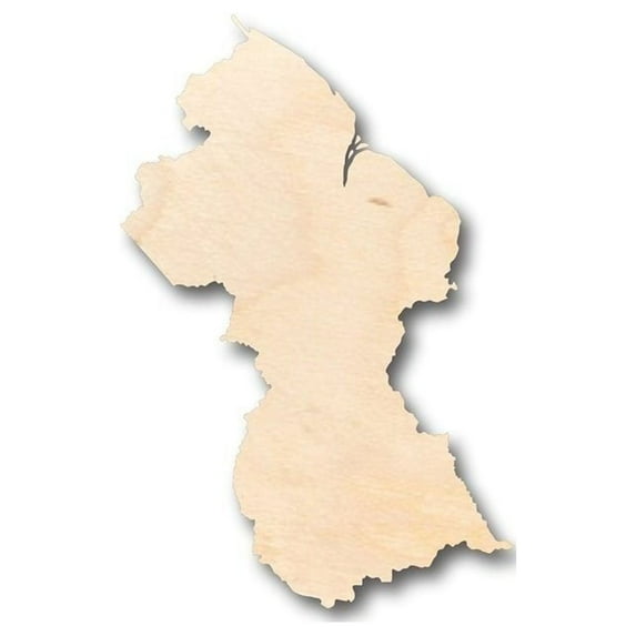 Unfinished Wood Guyana Shape - Country - Craft - up to 46" DIY 5" / 1/2"