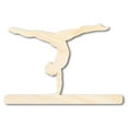 thumbnail image 1 of Unfinished Wood Gymnast Balance Beam Shape | DIY Craft Cutout 24" / 1/4", 1 of 3