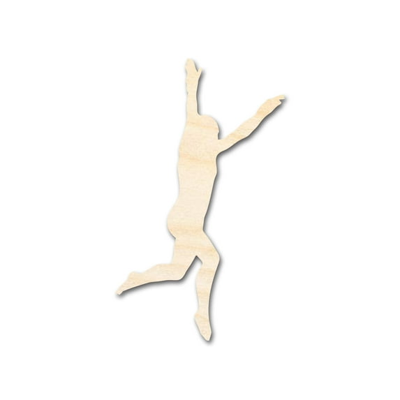Unfinished Wood Gymnast Roundoff Shape | DIY Craft Cutout 12" / 1/8"