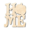 thumbnail image 1 of Unfinished Wood HOME Pumpkin Shape - Craft - up to 46" DIY 30" / 1", 1 of 3