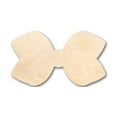 thumbnail image 1 of Unfinished Wood Hair Bow Shape - Craft - up to 46" DIY 7" / 1/4", 1 of 3