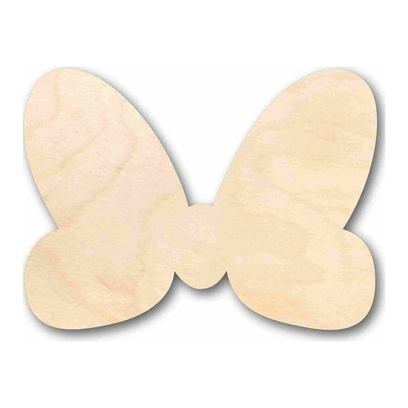 Unfinished Wood Hair Bow Silhouette - Craft- up to 46" DIY 12" / 3/4"