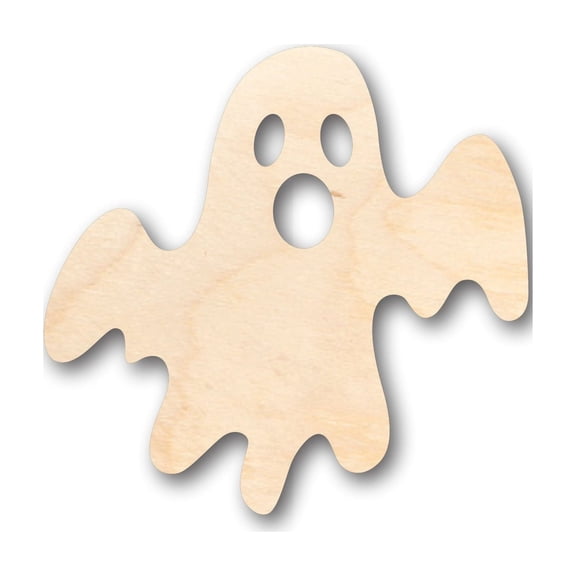 Unfinished Wood Halloween Ghost Shape - Craft - up to 46" DIY 14" / 1"