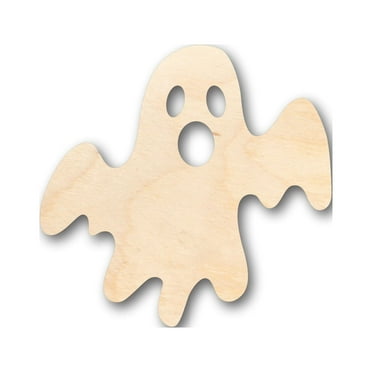 Unfinished Wood Halloween Ghost Shape - Craft - up to 46" DIY 6" / 1/4"