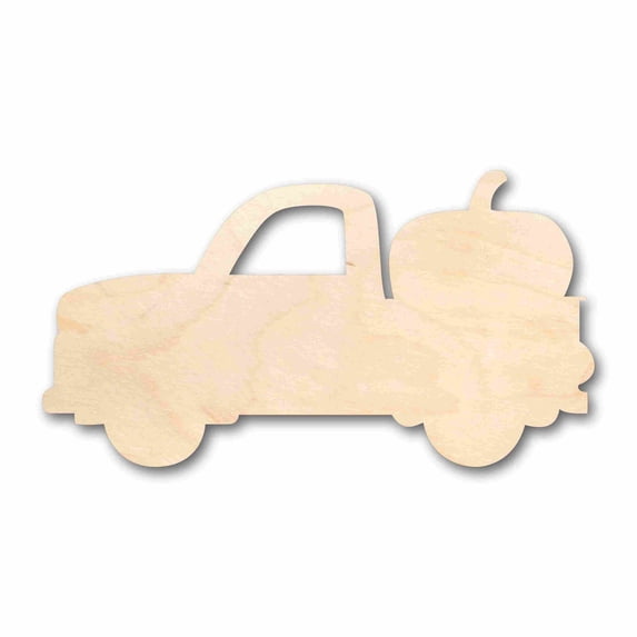 Unfinished Wood Halloween Tree Car Truck Silhouette - Craft- up to 46" DIY 16" / 3/4"