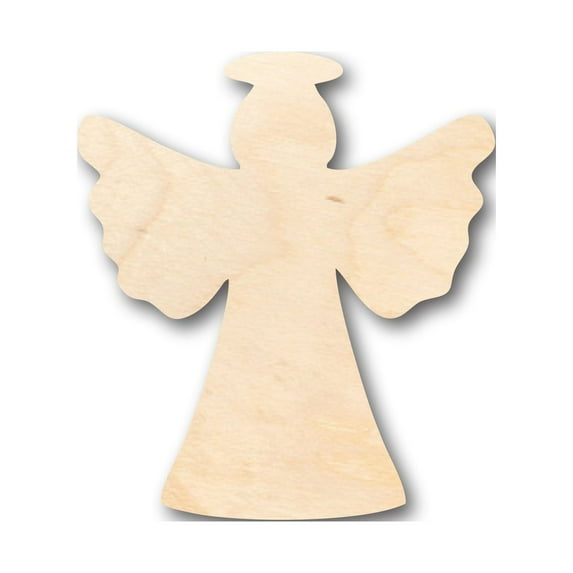 Unfinished Wood Halo Angel Shape - Craft - up to 46" DIY 7" / 1/8"