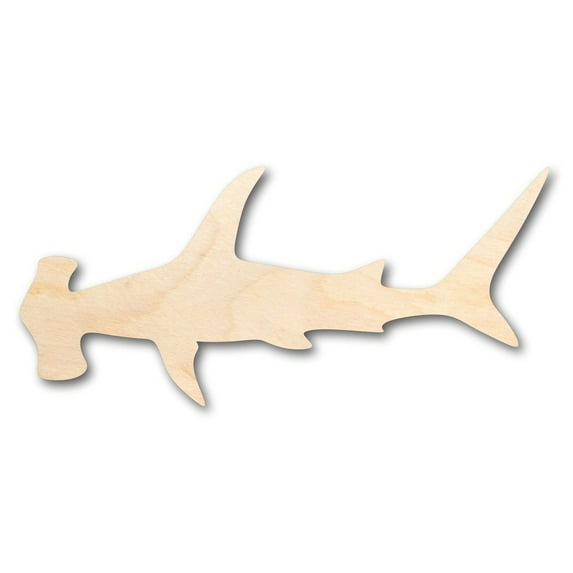 Unfinished Wood Hammerhead Shape - Ocean - Craft - up to 46" DIY 46" / 1/2"