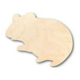 thumbnail image 1 of Unfinished Wood Hamster Shape - Animal - Pet - Craft - up to 46" DIY 8" / 1/2", 1 of 3