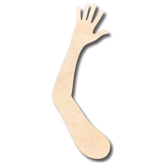 Unfinished Wood Hand and Arm Shape - Craft - up to 46" DIY 20" / 1/4"