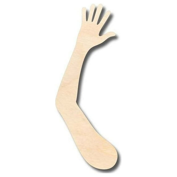 Unfinished Wood Hand and Arm Shape - Craft - up to 46" DIY 20" / 3/4"