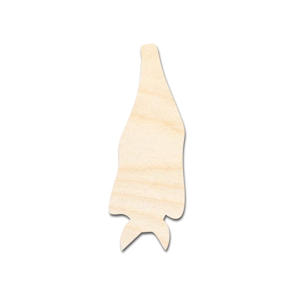 Unfinished Wood Hanging Bat Shape - Craft - up to 46" 5" / 1/8"