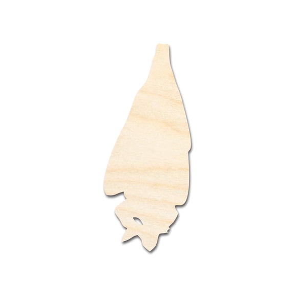 Unfinished Wood Hanging Bat Shape - Craft - up to 46" 6" / 1/2"