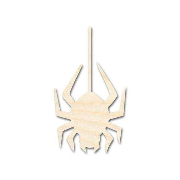 Unfinished Wood Hanging Spider Shape - Craft - up to 46" 30" / 1/4"