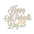 thumbnail image 1 of Unfinished Wood Happy St. Patrick's Day Shape | DIY Craft Cutout 14" / 1/2", 1 of 3