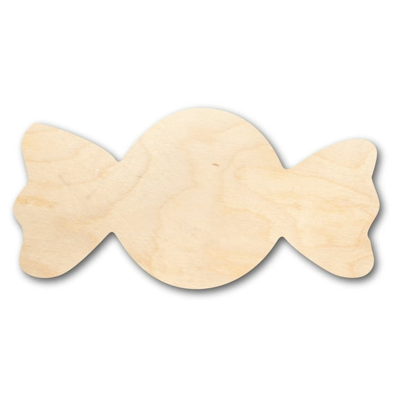 Unfinished Wood Hard Candy Shape - Craft - up to 46" DIY 16" / 1"