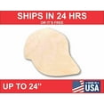 thumbnail image 1 of Unfinished Wood Hat Silhouette - Craft- up to 46" DIY 10" / 3/4", 1 of 3
