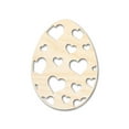 thumbnail image 1 of Unfinished Wood Heart Egg Shape - Easter Craft - up to 46" DIY 36" / 3/4", 1 of 4