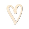 thumbnail image 1 of Unfinished Wood Heart Outline Shape | DIY Craft Cutout 10" / 1/8", 1 of 3