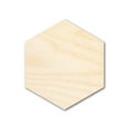 thumbnail image 1 of Unfinished Wood Hexagon Shape - Craft - up to 24" DIY 42" / 3/4", 1 of 8