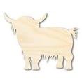 thumbnail image 1 of Unfinished Wood Highland Cow Shape 7" / 1/2", 1 of 3