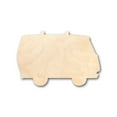 thumbnail image 1 of Unfinished Wood Hippie Van Bus Shape - Craft - up to 46" DIY 42" / 3/4", 1 of 3