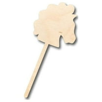 Unfinished Wood Hobby Horse Shape - Toy Animal - Craft - up to 46" DIY 8" / 1/4"