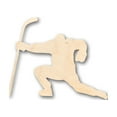thumbnail image 1 of Unfinished Wood Hockey Player Shape - Craft - up to 46" DIY 10" / 1/4", 1 of 3