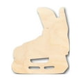 thumbnail image 1 of Unfinished Wood Hockey Skate Shape - Craft - up to 46" DIY 8" / 1/8", 1 of 3
