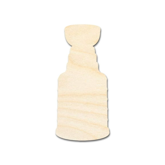 Unfinished Wood Hockey Trophy Shape 5" / 1/8"