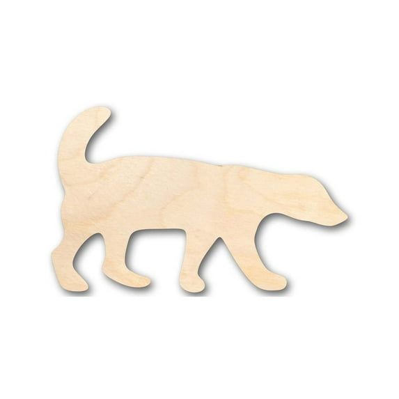 Unfinished Wood Honey Badger Shape - Animal - Wildlife - Craft - up to 46" DIY 5" / 1/4"